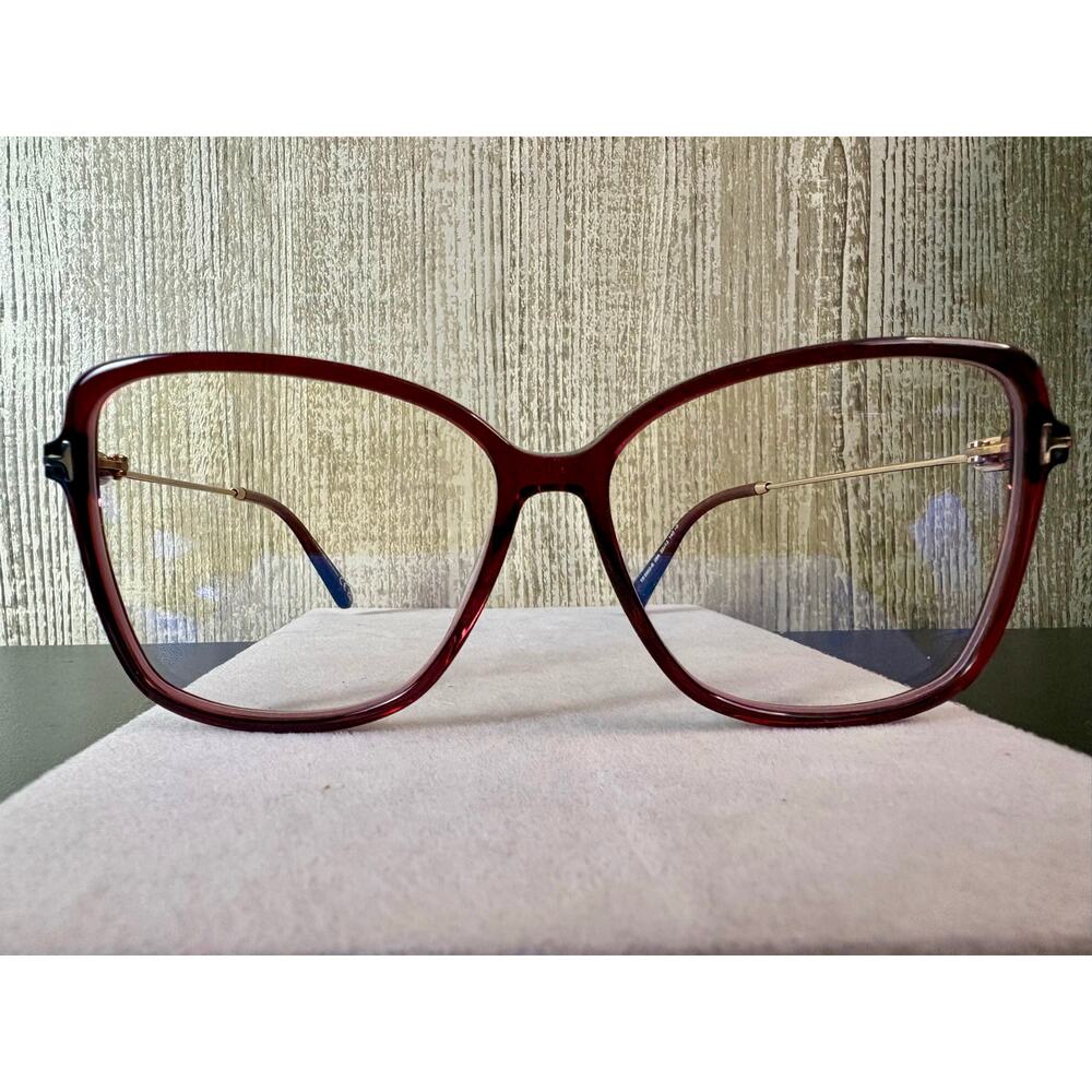 New Tom Ford Butterfly Blue Light Blockers Eyeglasses - Picture 4 of 7